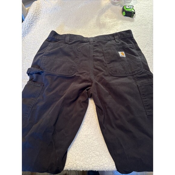 Carhartt Jeans Mens 36 Black Relaxed Fit Dark Wash Loose B324 BLK 36x34 - Picture 5 of 7